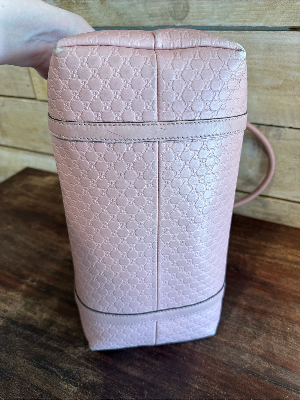 Authentic Gucci Microguccissima Leather Tote in blush pink 💕 - Picture 10 of 16